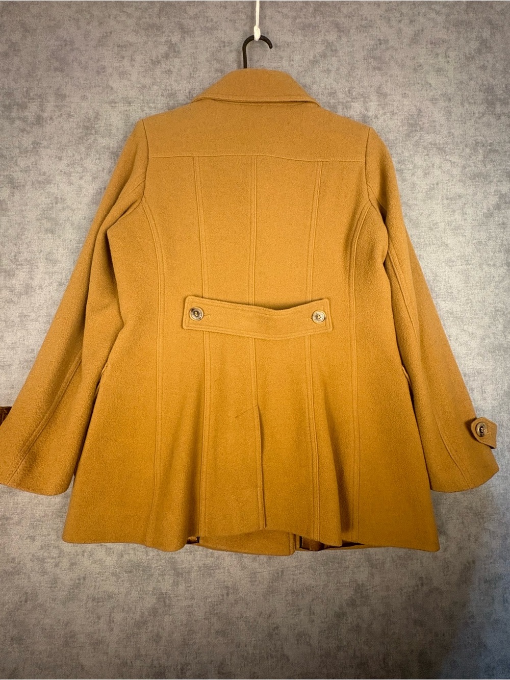 Pendleton Women’s Wool Peacoat Jacket Size 4 Camel Double Breasted - Picture 11 of 14